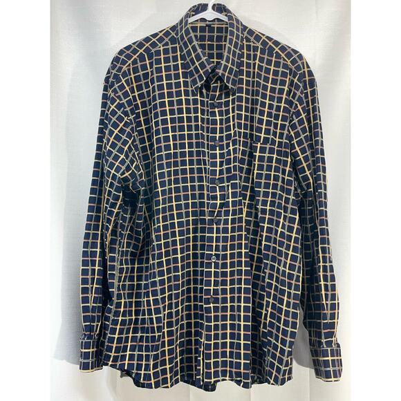 Alan Flusser Men’s Long Sleeve Button Up Multi‎ Color Size XL - Picture 2 of 5